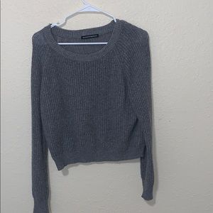 Brandy Melville grey cropped sweater